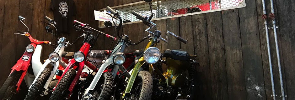 バイクを知り尽くしたお店が作ったカスタムカブあります。